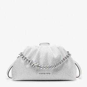 NWT Small Crystal Embellished Washed Denim Crossbody Bag - Sold OUT online